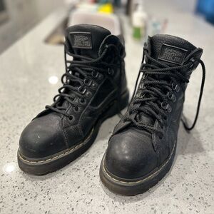 Dr. Martens Black Steel Toe Boots
